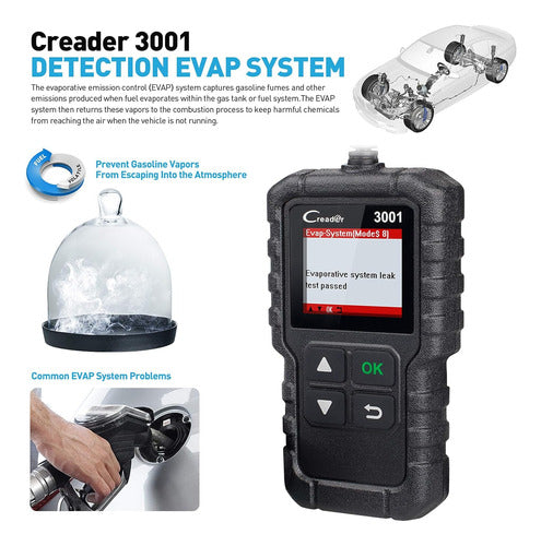 Launch Creader 3001 Semi Diagnostico Auto Konnwei 6