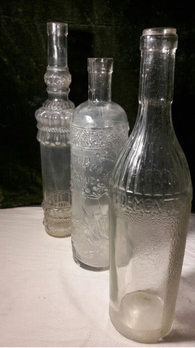 Antiguas Botellas De Vidrio 1900, Coleccionables, Sanas. 0