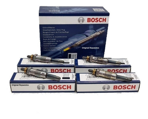 Kit 4 Bujias Bosch Calentadora Vw  Gol Country 1.6 Diesel 0