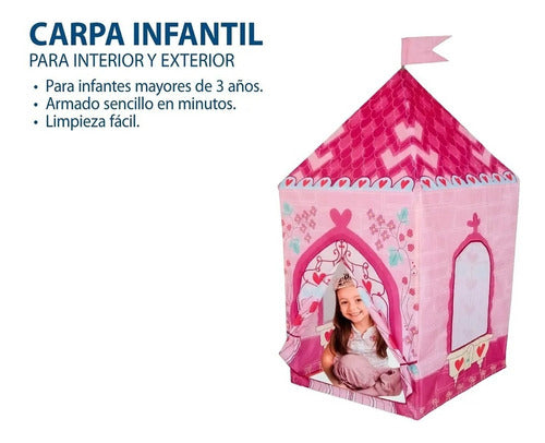 Princess Castle Tent for Girls + 100 Ball Pit Balls 3