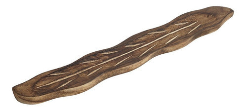 Giselle.Marcos.Skincare Wooden Incense Holder Feather Relief 0