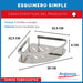Argenox Stainless Steel Simple Corner Shelf for Bathroom Shower Wall 3