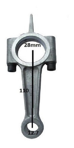 Gamma G2803 Compressor Connecting Rod 2HP 100 Lts 12.7x28x110 1