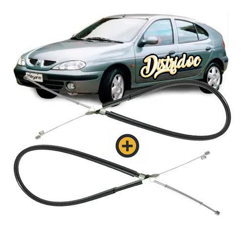 Kit Cables De Freno X2 Trasero Megane 98/2005 Tambor 0