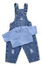 PETIT MONDE Unisex Denim Mom Overalls with Cotton Bodysuit for Baby 1