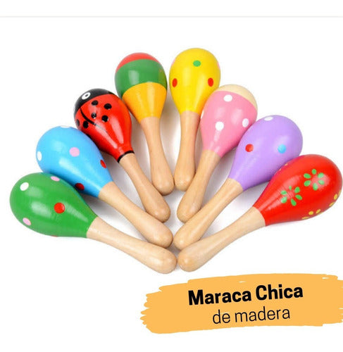 Crazy Wooden Musical Maraca for Children - Educational Rhythm Stimulator 3