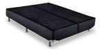 Cama Box Base Queen Americana Courino Preto (158x23)ortobom 0