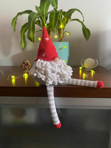 Pequemau Gnomo Navideño Tejido A Crochet Amigurumi 1