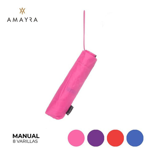 Amayra Classic Short Manual Wind-Resistant Umbrella 4