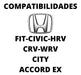 Tuercas Antirrobo Giratoria Honda Fit Civic Hrv Wrv Crv City 3