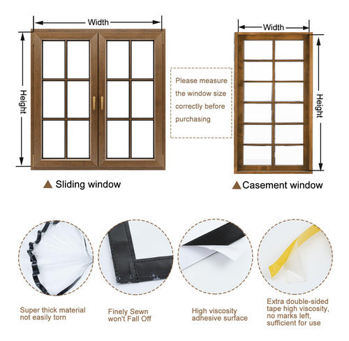 Jeyeou Window Insulation Kit for Heat and Cold 1.60m x 1.20m 2