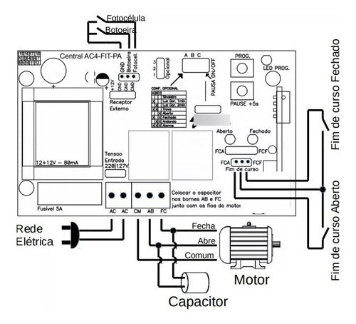 Central Placa Plaqueta Universal Motor Porton Automatico 2