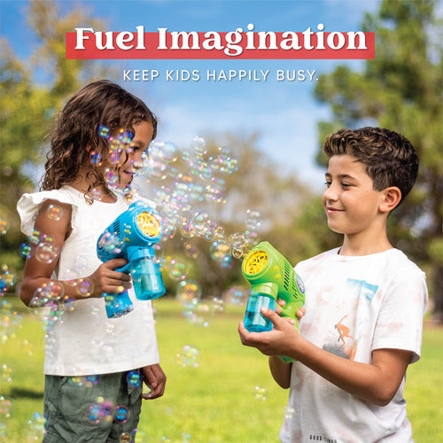 Joyin 2 Bubble Guns with 2 Bottles of Bubble Solution 4