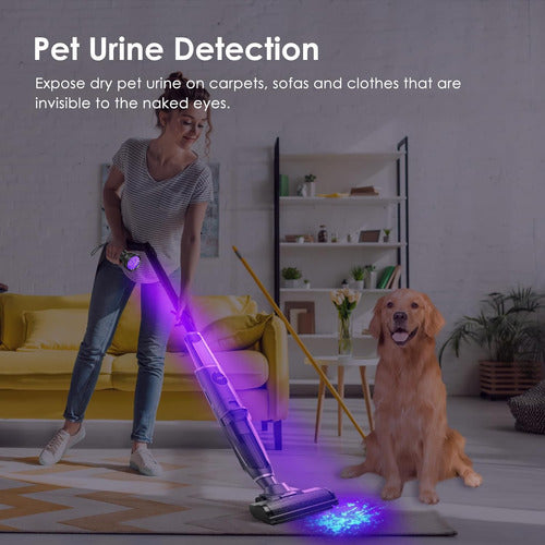 Detección De Mascotas 51led Uv Linterna Violeta Lámpara Anto 2