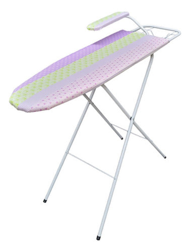 Safari Large Ironing Board with Reinforced Steel Frame and Iron Holder 0