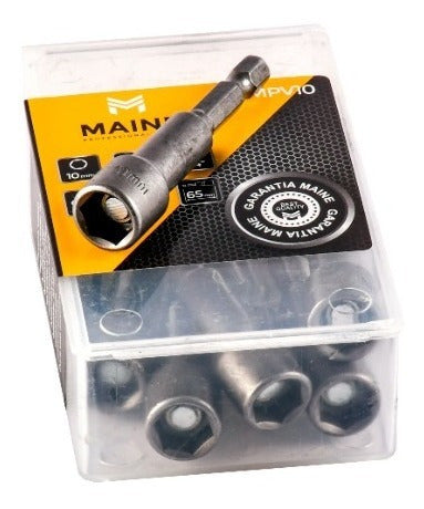 Maine Magnetic Hexagonal Drill Bit Tips 10mm x 10 Units 1