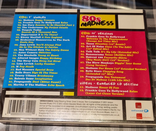 80s Madness - Compilado Pop C/Remixes 2CDs Impor #cdspaternal 1