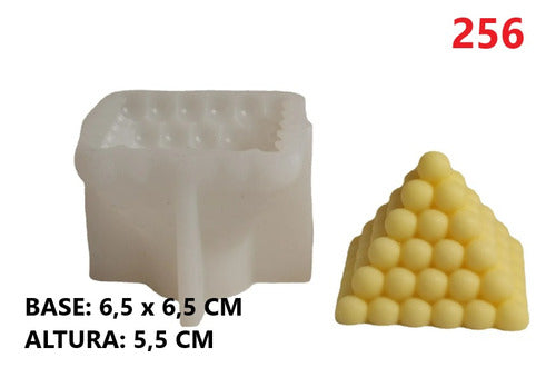 Molde De Silicona - Piramide - Ideal Velas             (256) 1