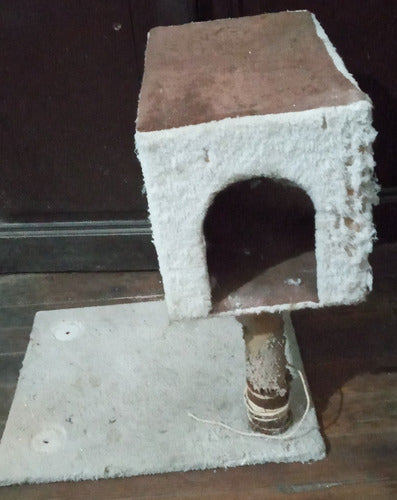 Casa Madera Para Gato Para Restaurar. 5