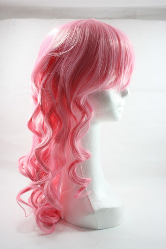 La Moda W-2 615 Pink Curly Wig 0