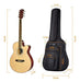 Cahaya 40 41 42 Pulgadas Bolsa De Guitarra Acústica Multibol 3