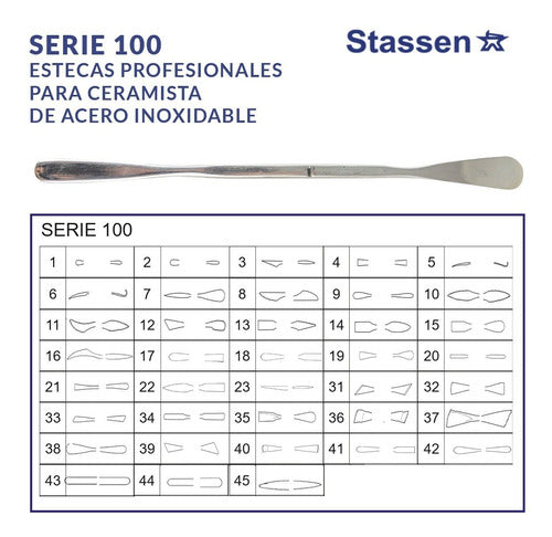 Professional Steel Estecas Series 100 No.1 Stainless Steel Stassen 2