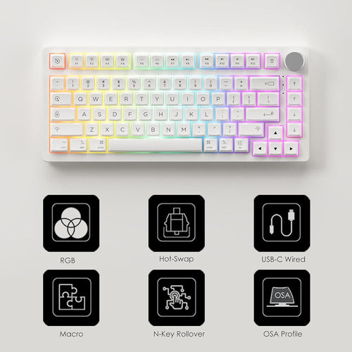 Teclado Mecánico Akko 75% Pc75b Plus Air, Teclado Para Juego 1