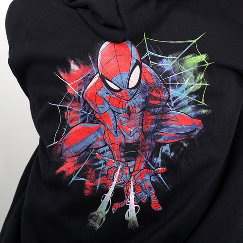 Jack Lee Oversized Hoodie - Spider Man Black 1