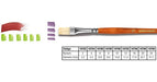 Plantec Flat Brush Short Bristle 8780 No.10 Microcentro 0