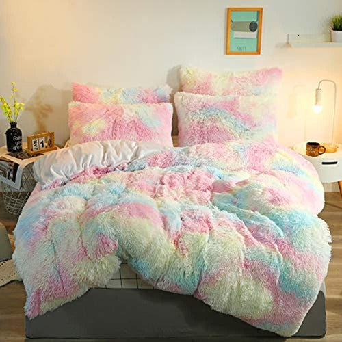 Sumfunry Luxurious Plush Fleece Bedding Set, Soft Plush Bedding 0