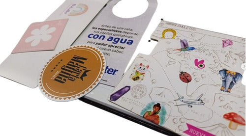 Grafica.Safetag Textured Kraft Adhesive Hang Tag 0