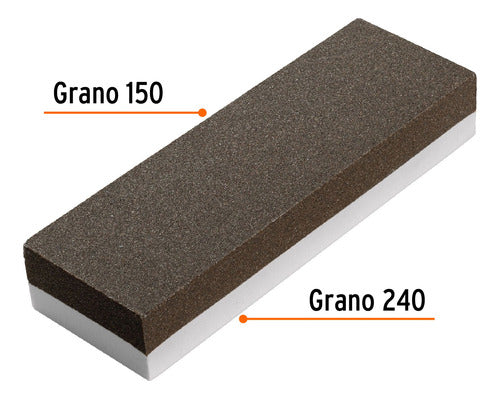 Truper Double-Sided Sharpening Stone 150x50x25mm Pias-109 2