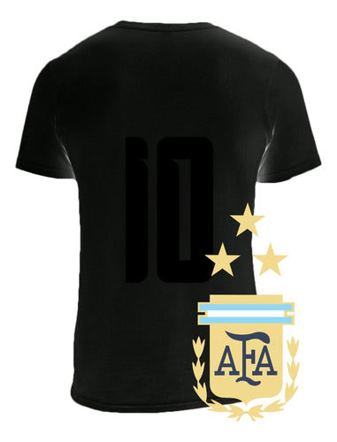 Argentina Champions 10 Three Stars Messi Shirt 1