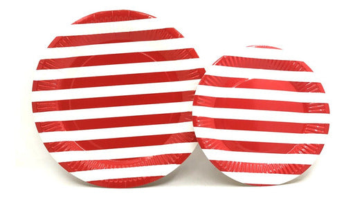 Universo Mágico Disposable Plates Stripes - 10 Units - 23 cm 1