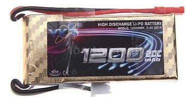 Yks Lipo 7.4v 1200mah 20 C Max 30 C 2s Jst Enchufe De La Bat 1