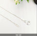 925 Silver Chain with Virgin Girl Pendant and Crystal Background 2