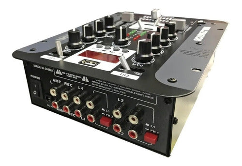 Consola Mixer Dj Moon Mdj 206 Usb 2 Canales Mp3 1