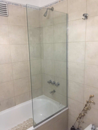 Fixed Shower Screen 3+3 Blindex 850x140cm with Aluminum Profiles 0