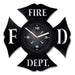 Kovides Logotipo Del Departamento De Bomberos Reloj De Pared De Disc 0