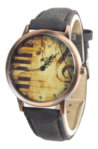 Tienda UPA Musical Model Leatherette Wristwatch for Men, Sale! 0