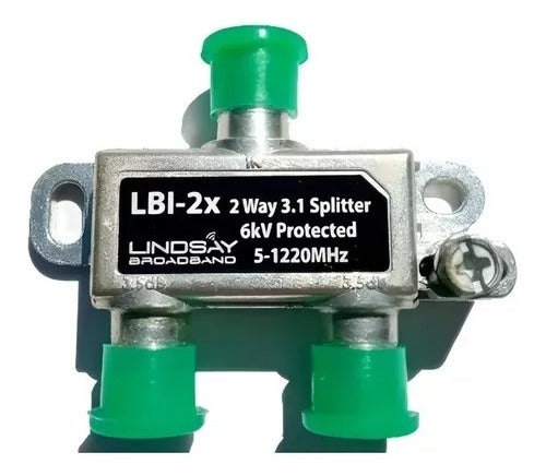 Pack of 10 Lindsay Broadband 2-Way Splitter/Divider - LBI-2X 0