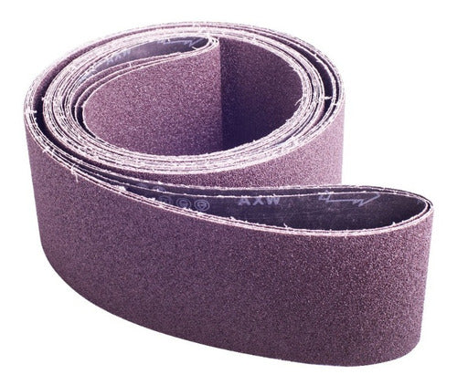 Premium Fabric Backed Sanding Belt Grit 80 - Pack of 5 Units Free Shipping 0