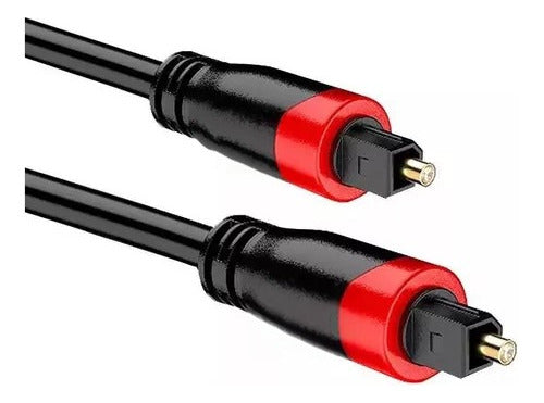 Cable Optico Audio Digital Fibra Toslink Plug A Plug 2 Mts 3