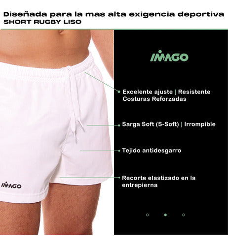 Imago Rugby Shorts / Sizes From 12 To XXXL 3