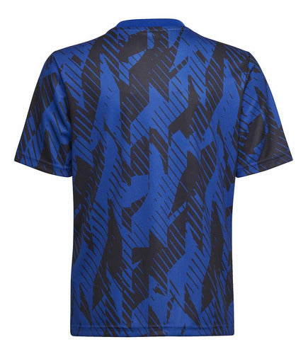 Adidas Afa Prematch 2022 Kids Boys Football Blue T-shirt 2