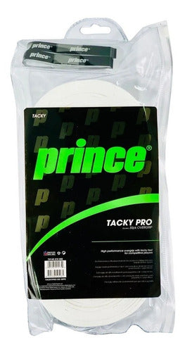 Prince Overgrip TackyPro White Pack x30 0