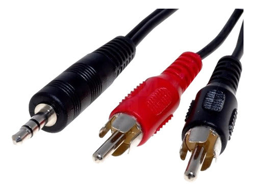 Miyako 3.5 Mm Jack to 2 RCA Cable, 1.8 Meters M-209 0