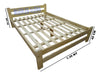 Solid Pine Bed 2-Plaza 1.30m 1