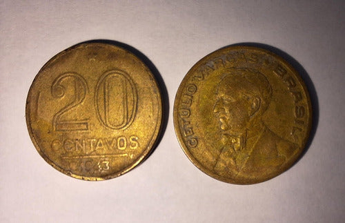 Moeda Getúlio Vargas - 20 Centavos 0