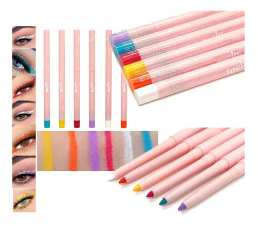 Creamy Retractable Eye Liner Melu By Ruby Rose Colors for Eyes 34